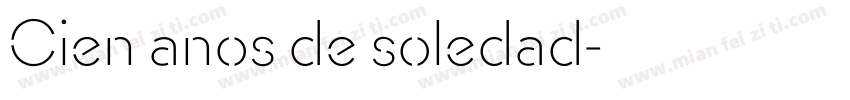 Cien anos de soledad字体转换